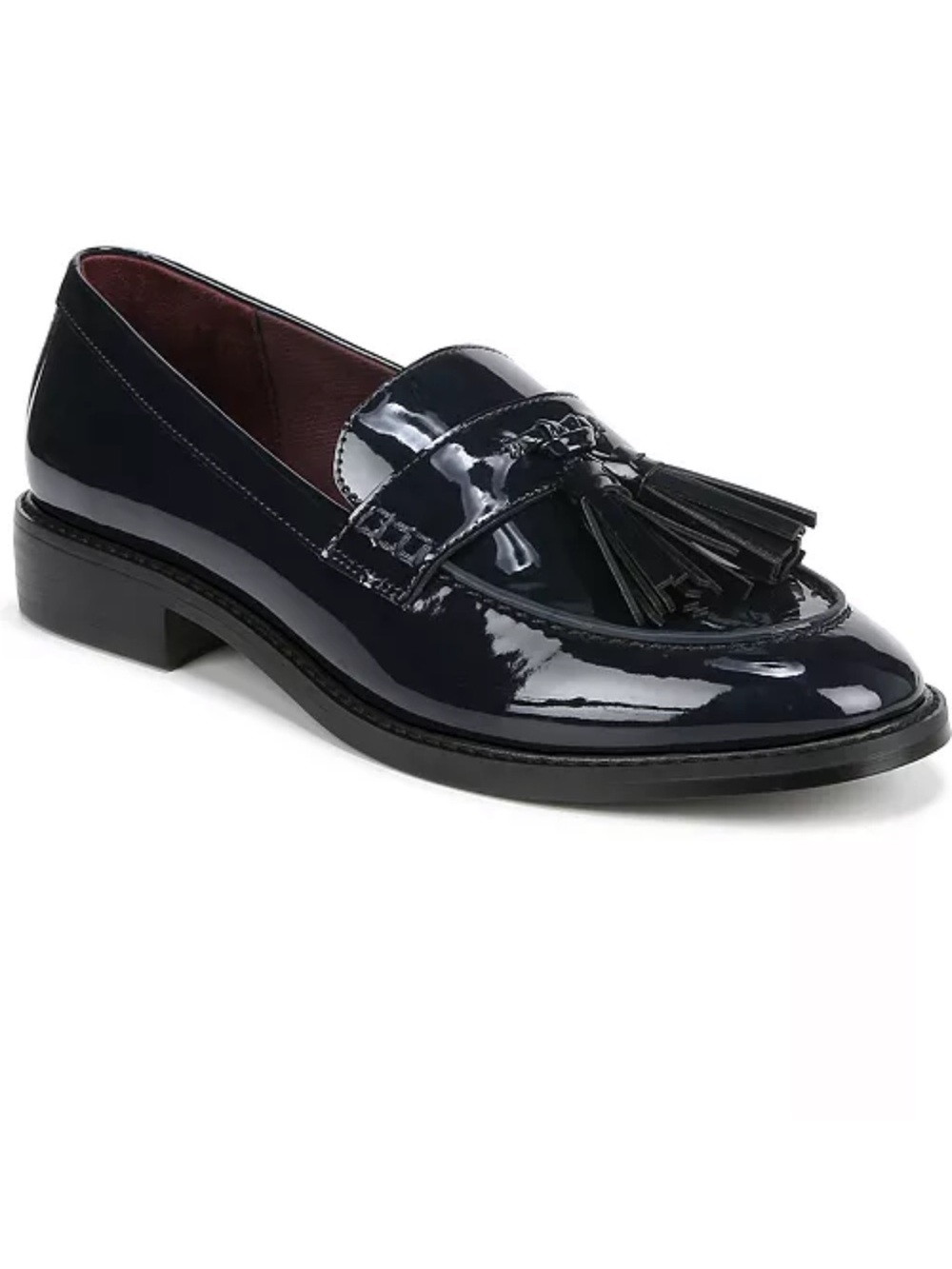 Franco Sarto NWOT Carolyn Low Profile Tassel Loafers Navy 9.5